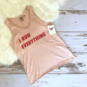 NWT Junk Food | “I Run Everything” Tank | XS